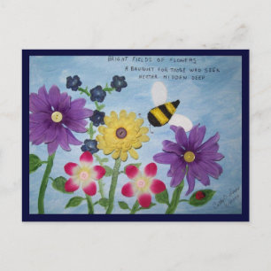 Carte Postale Illustrated Haiku postcard