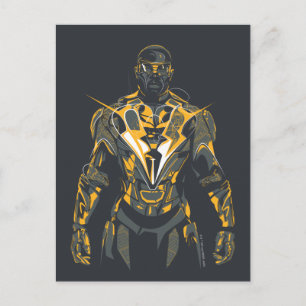 Carte Postale Illustration Black Lightning