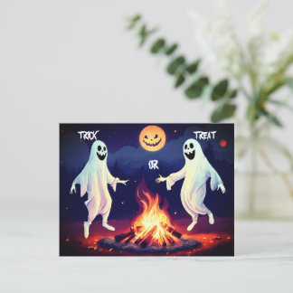 Carte postale Illustration Dancing Ghosts