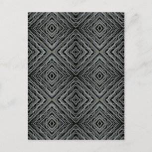Carte Postale Illustration d'art abstrait moderne au rythme puls