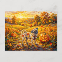 Illustration de balais de chemin de citrouille aut