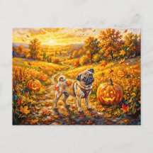 Illustration de balais de chemin de citrouille aut