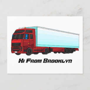 Carte Postale Illustration de camion roumain