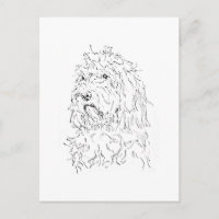 Illustration de chien, Art mignon Cockapoo