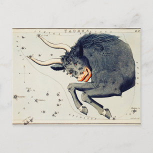 Carte Postale Illustration de constellation vintage