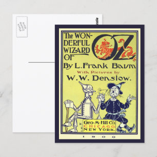 Carte Postale Illustration de couverture de livre vintage du Mag