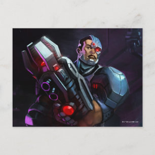Carte Postale Illustration de Cyborg en crise infinie