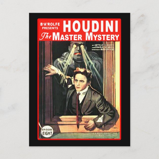 Carte Postale Illustration de Harry Houdini Pulp Fiction (Devant)