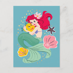Carte Postale Illustration de la princesse Ariel