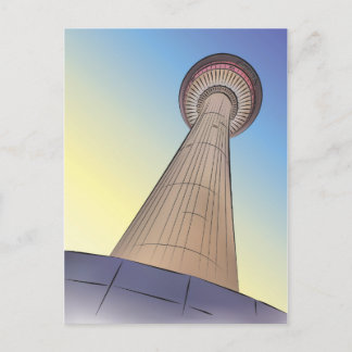 Carte Postale Illustration de la tour de Calgary