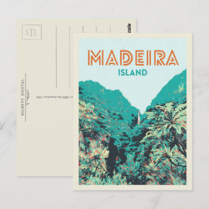 Carte Postale Illustration de la végétation de l'île de Madère P