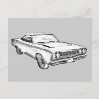 Illustration de la voiture de course à pied Plymou