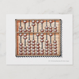 Carte Postale Illustration de l'abaque