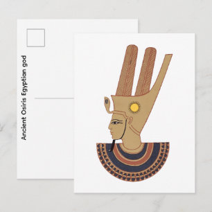 Carte Postale Illustration de l'ancien dieu égyptien Osiris