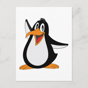 Carte Postale Illustration de l'animation de pingouin