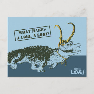 Carte Postale Illustration de Loki l'alligator