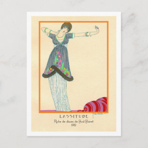 Carte Postale Illustration de mode Art déco Lepape