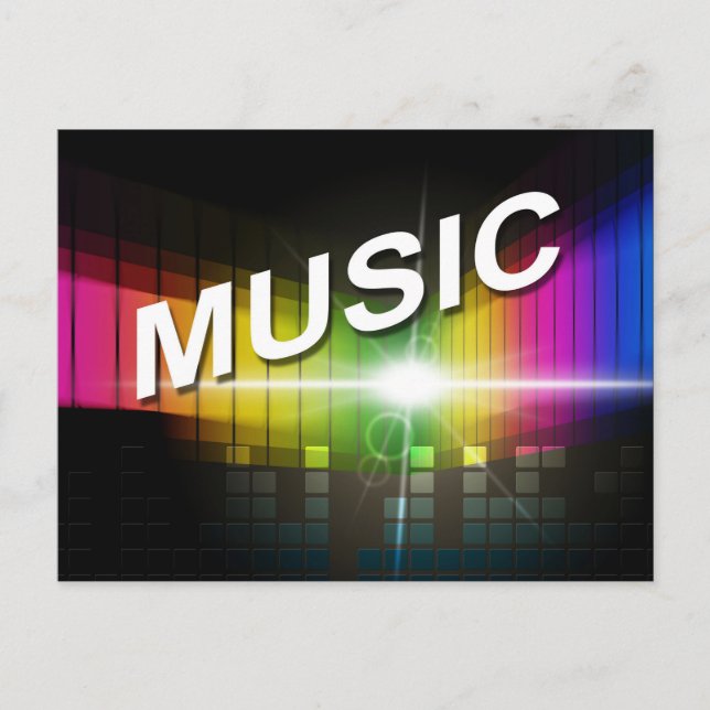 Carte postale Illustration de musique (Devant)