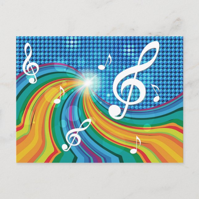 Carte postale Illustration de musique (Devant)