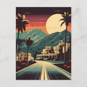 Carte Postale Illustration de Retro Hollywood