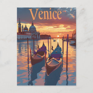 Carte Postale Illustration de Venise