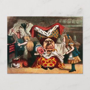 Carte Postale Illustration de vintage Alice au pays des merveill