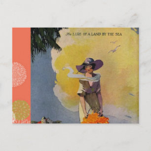Carte Postale Illustration des années 1900 vintages : En Bord De