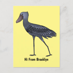 Carte Postale Illustration d'oiseau de cordonnier