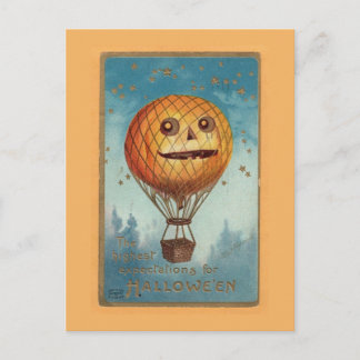 Carte Postale Illustration drôle d'Halloween vintage
