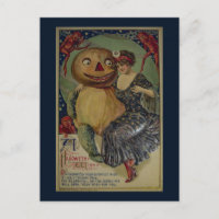 Illustration drôle d'Halloween vintage