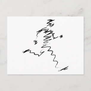 Carte Postale Illustration du cool du coureur