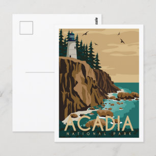 Carte Postale Illustration du lieu de déplacement du parc nation