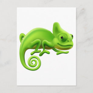 Carte Postale Illustration du mignon Chameleon