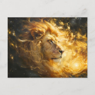 Carte Postale Illustration du panneau zodiaque Leo