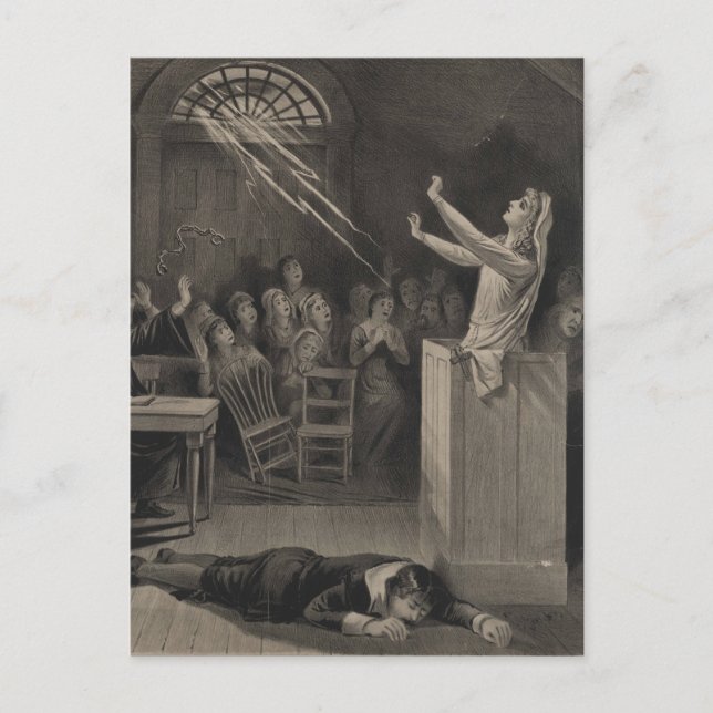 Carte Postale Illustration du procès de la sorcière Salem (Devant)