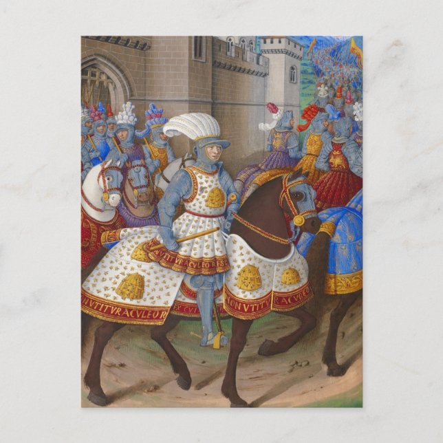 Carte Postale Illustration du roi Louis XII Le Voyage de Gênes (Devant)