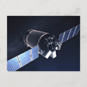 Carte Postale Illustration du vaisseau spatial Dragon Xl.