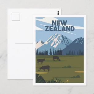Carte Postale Illustration d'un lieu de voyage célèbre en Nouvel