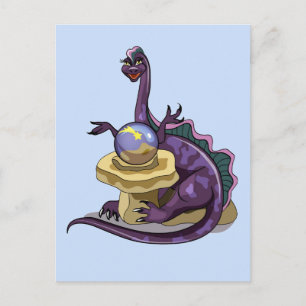 Carte Postale Illustration D'Un Vendeur Fortune Plateosaurus.
