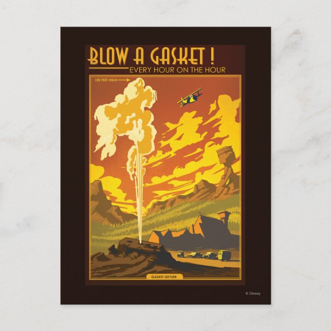 Carte Postale Illustration Gasket Geyser (Devant)