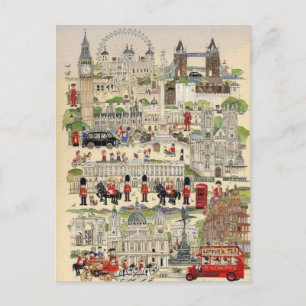 Carte Postale Illustration Londres