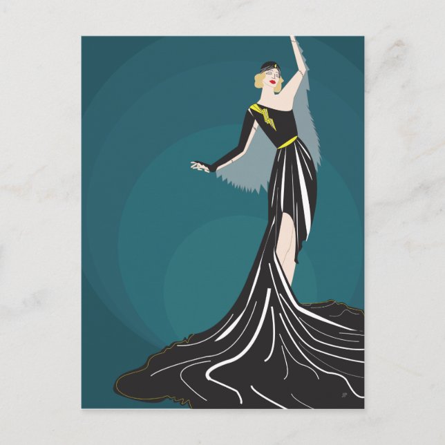 Carte Postale Illustration modèle des années 1920 (Devant)