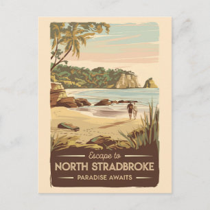 Carte Postale Illustration North Stradbreak Island Australie