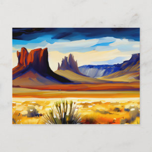 Carte Postale Illustration Paysage du désert
