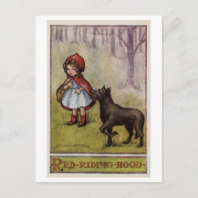 Carte Postale Illustration Petit Boîtier Rouge (Devant)