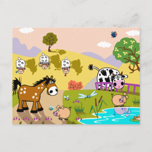 Carte Postale illustration pour enfants