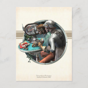 Carte postale Illustration télémédecine