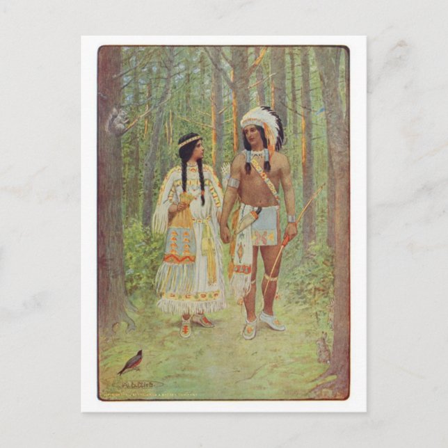 Carte postale Illustration vintage (Devant)