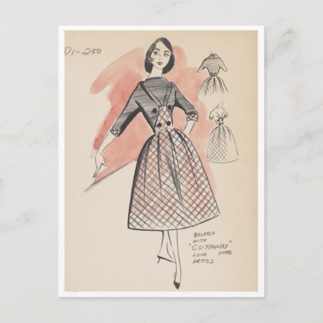 Carte postale Illustration vintage (Devant)