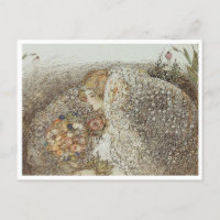 Illustration vintage Annie French "La Mariée" 